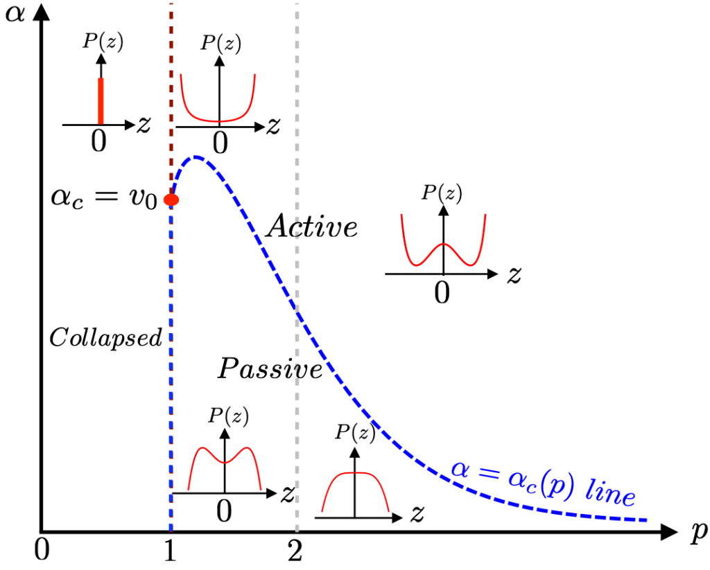 Phase diagram for the stationary state of a one-dimensional run-and-tumble (RTP) active particle for a class of confining potentials .