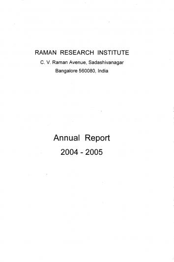 Annual Report 2004-2005 English