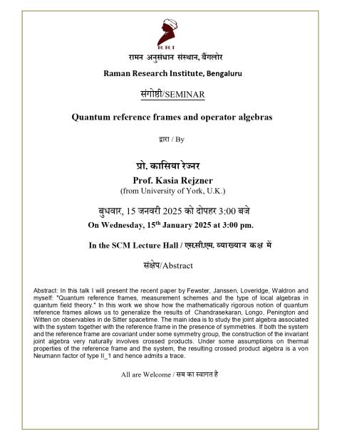 Seminar Notice