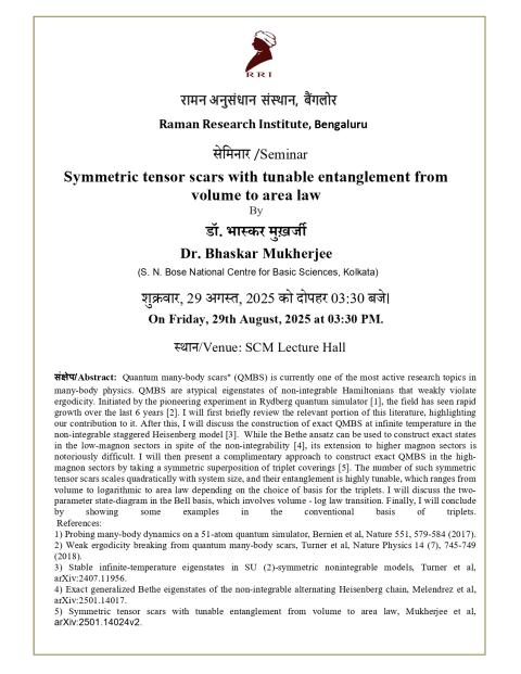 Seminar Notice