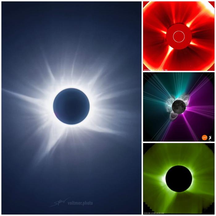 The right middle panel shows prediction by Indian scientists led by RRI. The other three panels show actual observations in various wavelengths.