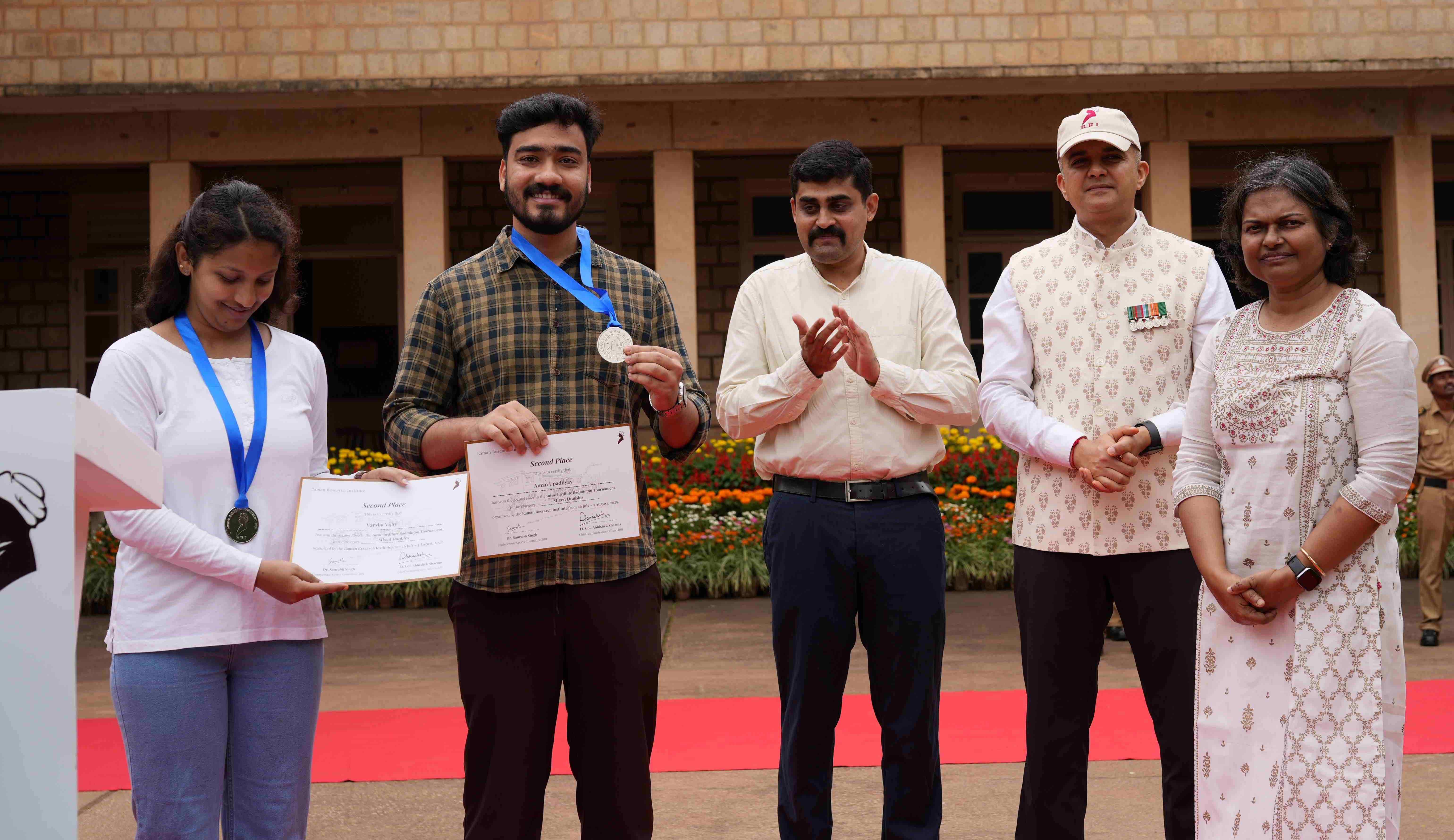 Badminton-2025 Prize Distribution Mixed Doubles